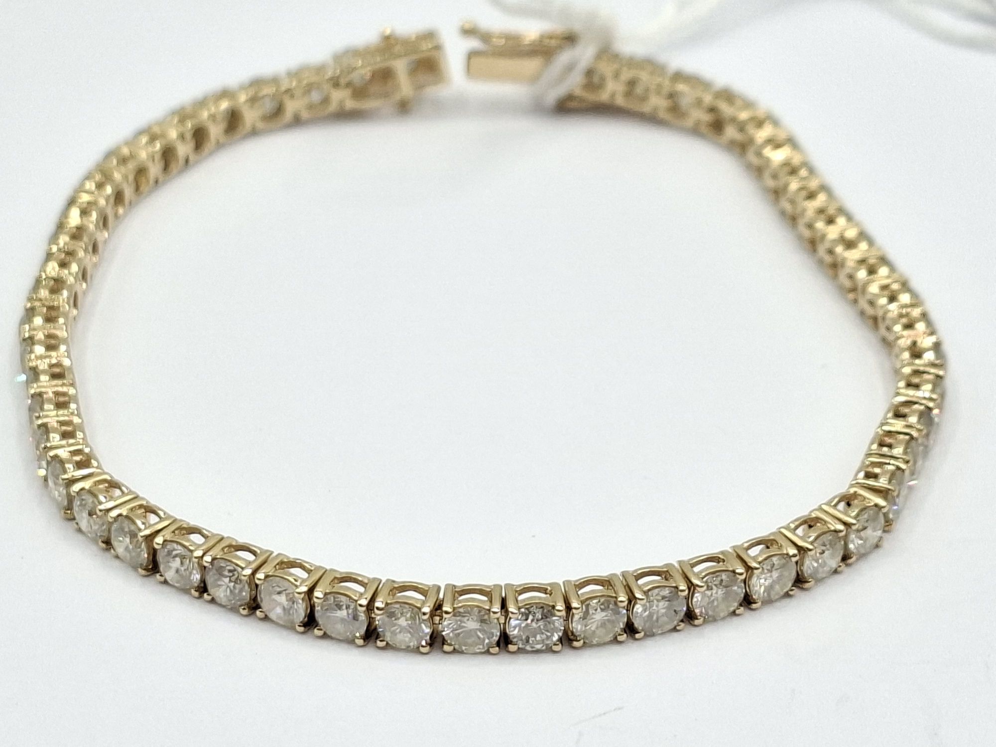 269 · 14K YELLOW GOLD TENNIS BRACELET