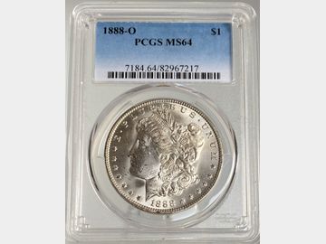1888 USA 'New Orleans Mint' Morgan Silver Dollar PCGS MS64