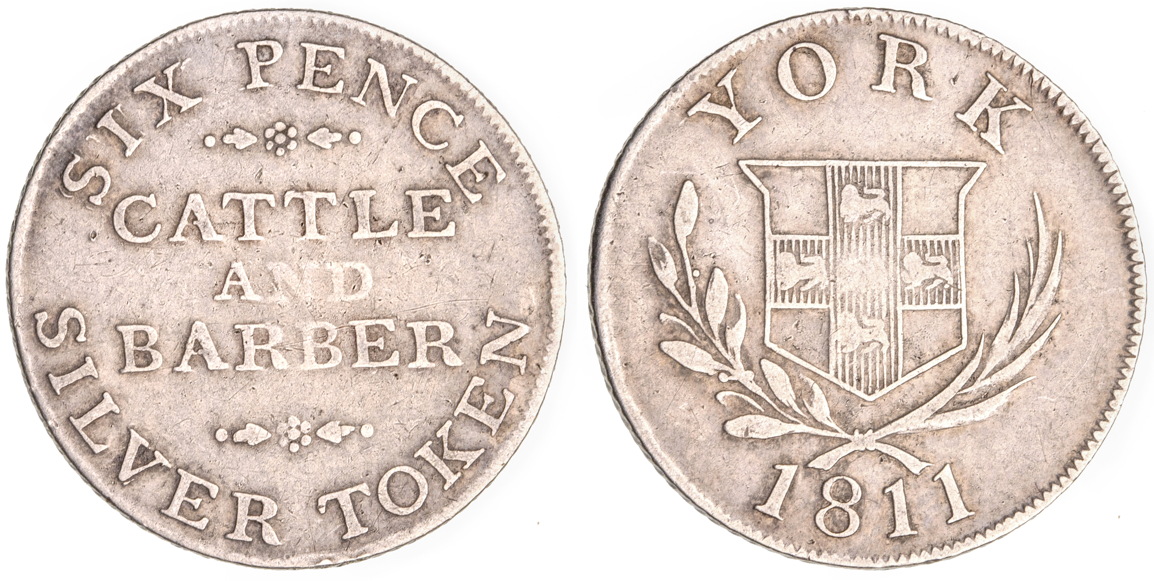 Great Britain, Yorkshire, Shilling, 1811, VF