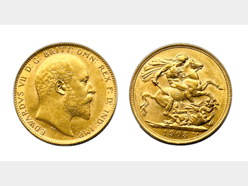 1903 EDWARD VII LONDON MINT GOLD SOVEREIGN