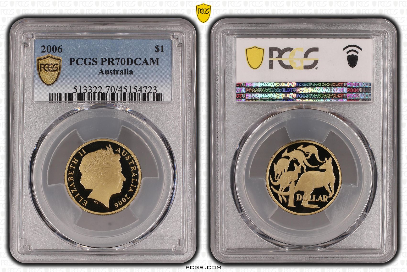 Elizabeth II, One Dollar, 2006, PCGS PR 70DCAM