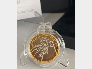 2008 LONDON OLMPIC CENTENARY SILVER 2 POUND COIN