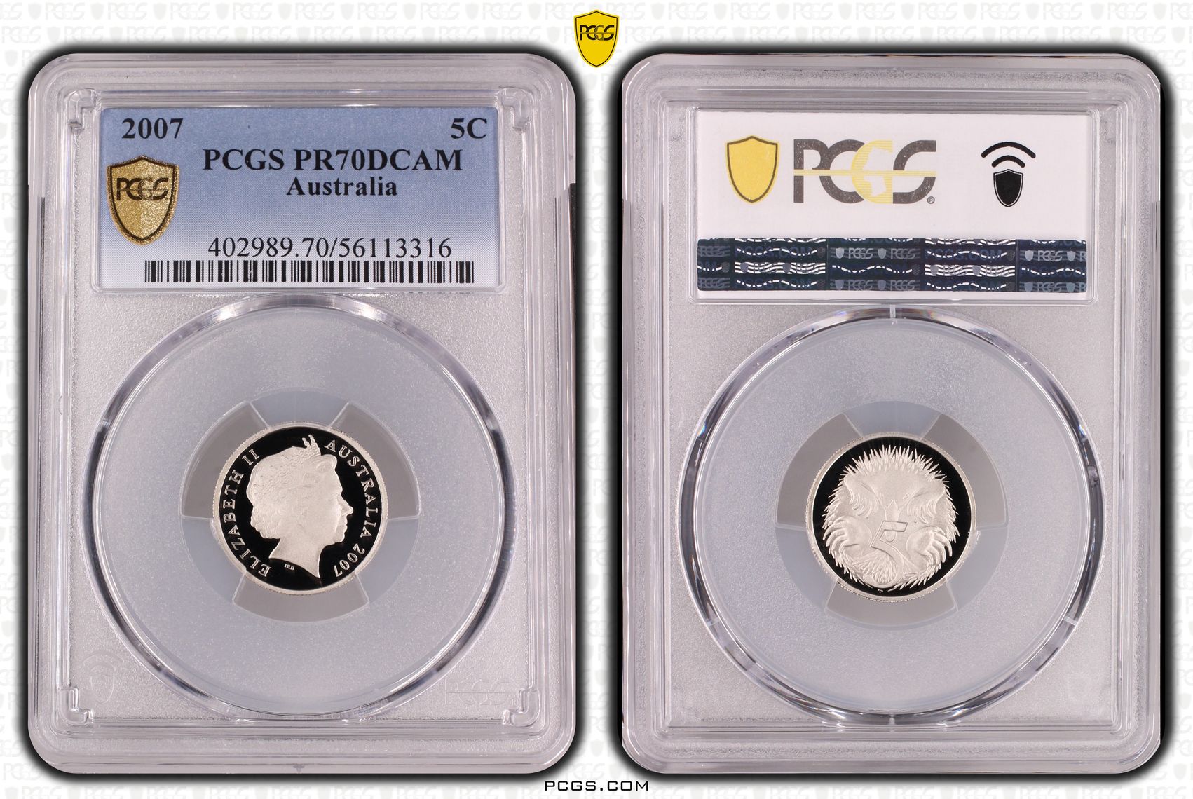 Five Cent, 2007, PR70DCAM
