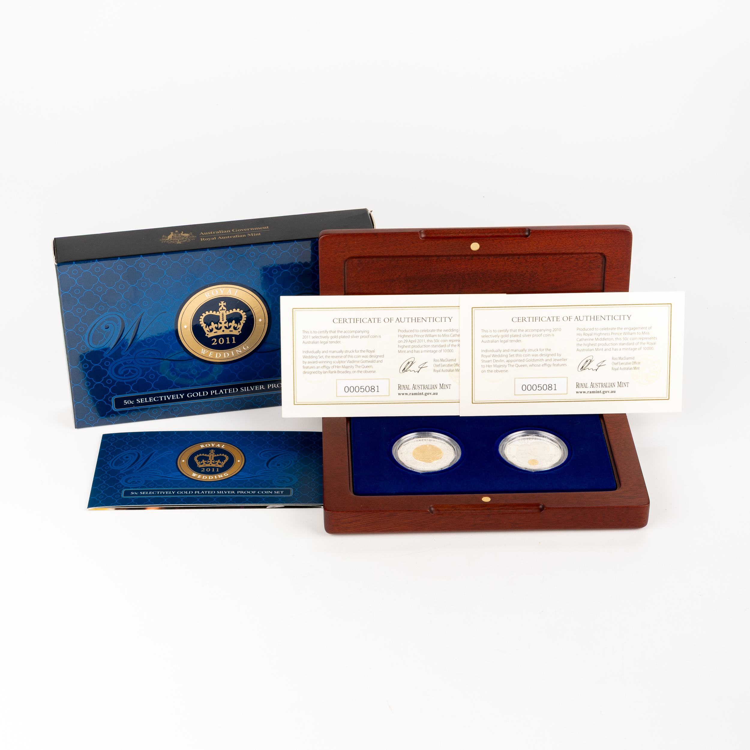 Elizabeth II, RAM - Royal Wedding, Fifty Cents, 2011, FDC