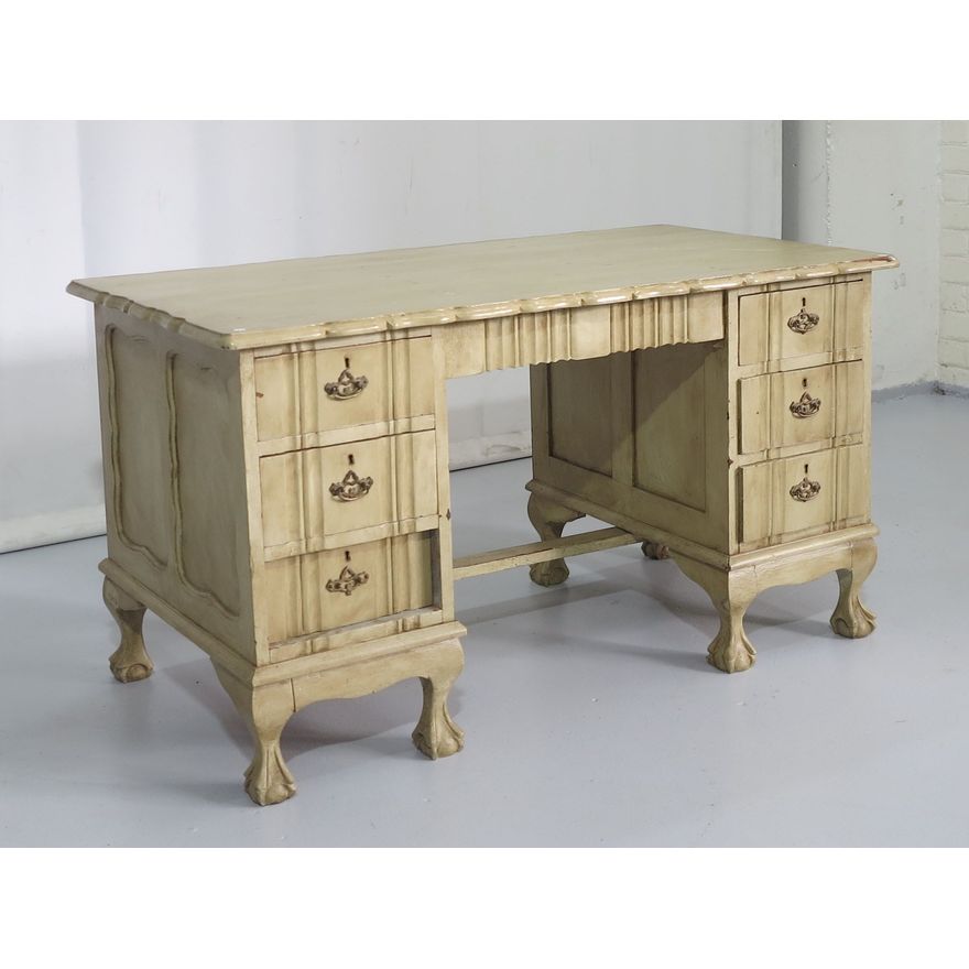 PAINTED IMBUIA DESK