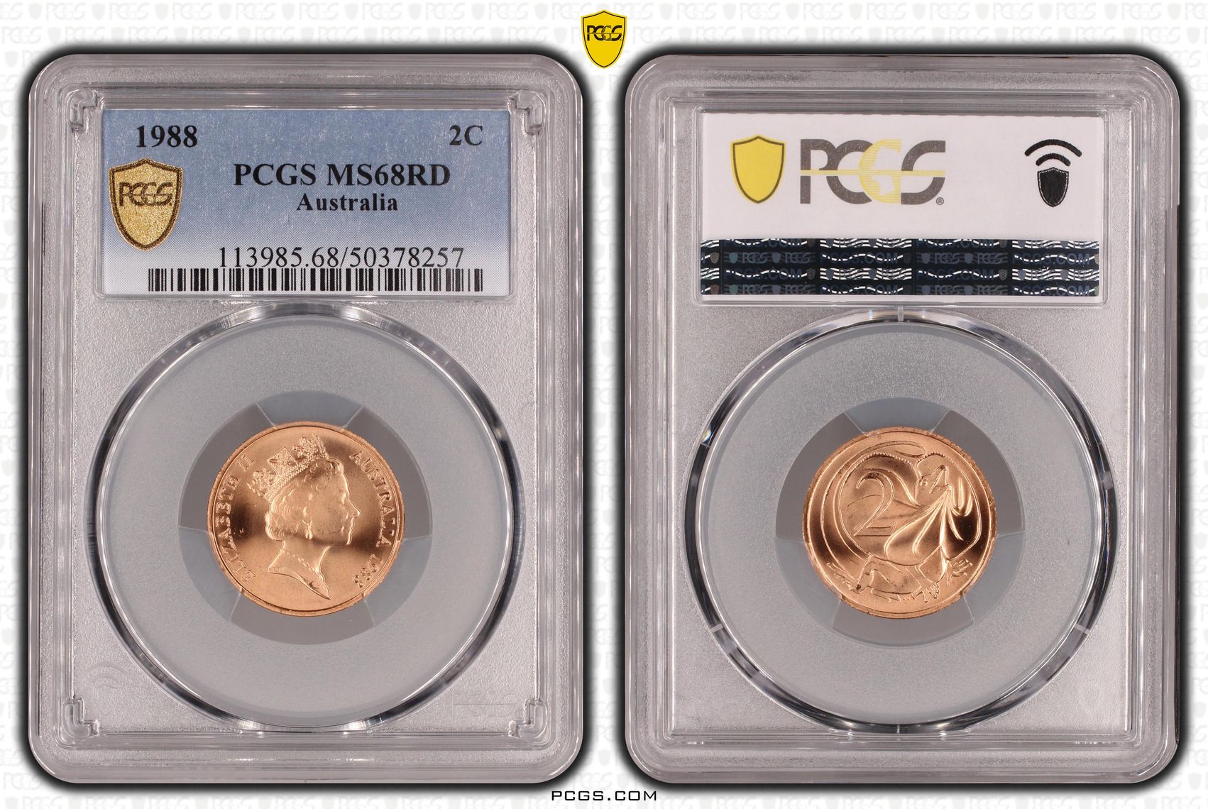 Pop 3/0, Two Cent, 1988, Pcgs Ms68rd