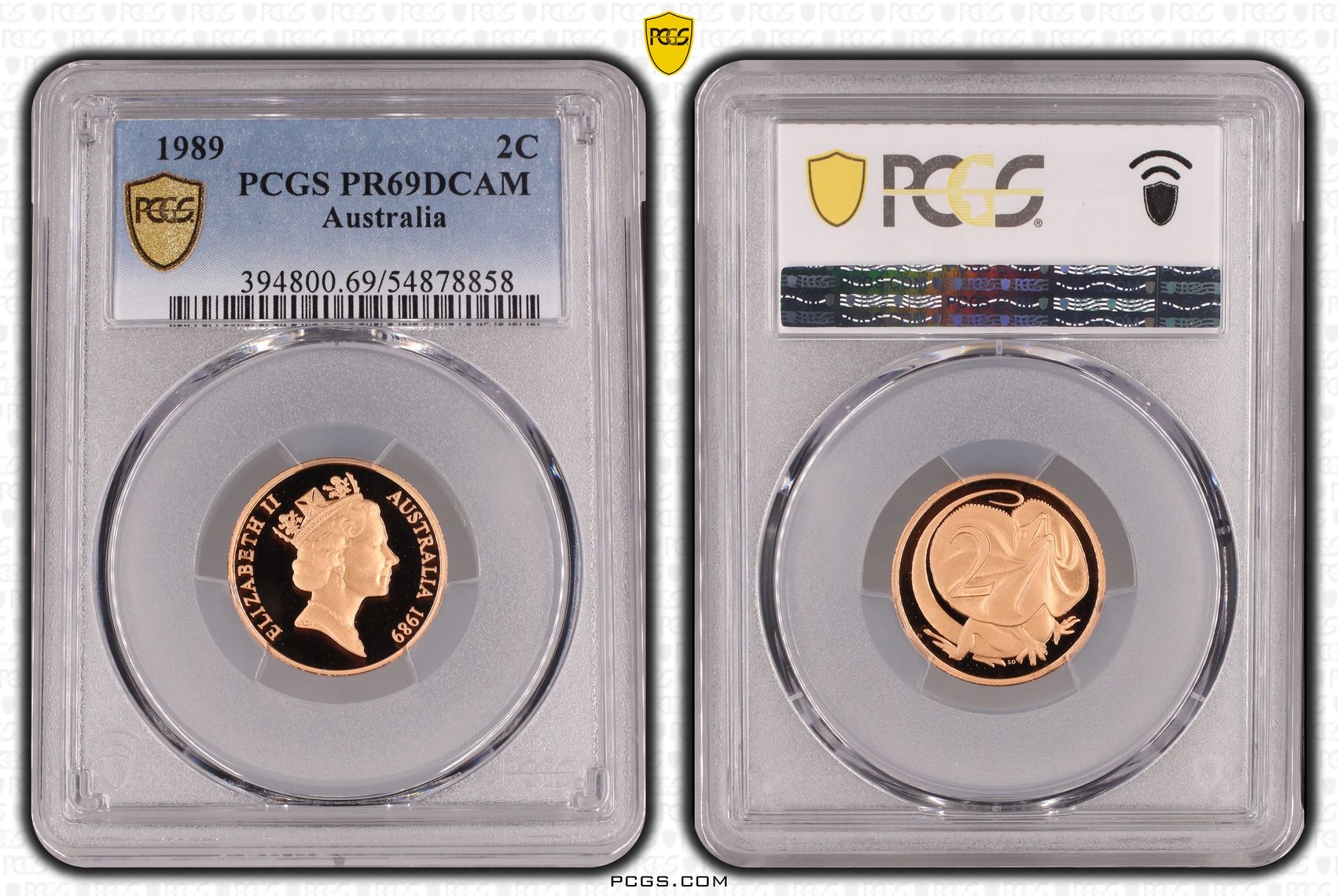 Two Cent, 1989, Pcgs Pr69dcam