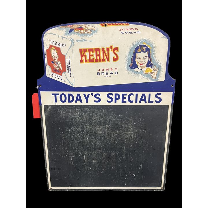 Kerns Jumbo Bread Menu Pricer Board