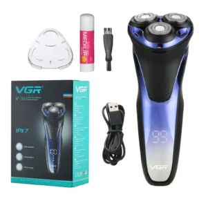 Men s Professional Rechargeable Shaver Added Lip Balm |