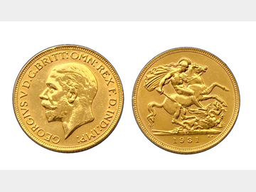 1931 SOUTH AFRICA MINT GOLD SOVEREIGN