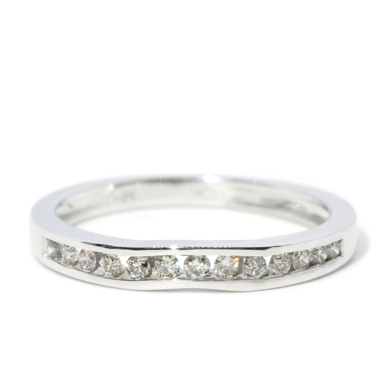 Diamond Band in 10ct White Gold