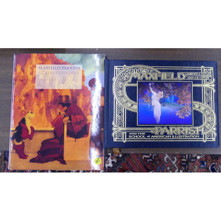 2pc Maxfield Parrrish Art Books
