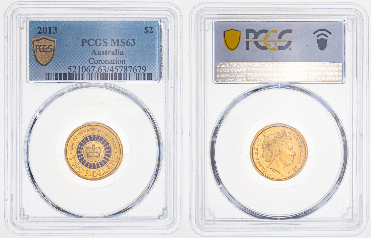 Coronation, Two Dollar, 2013, PCGS MS 63