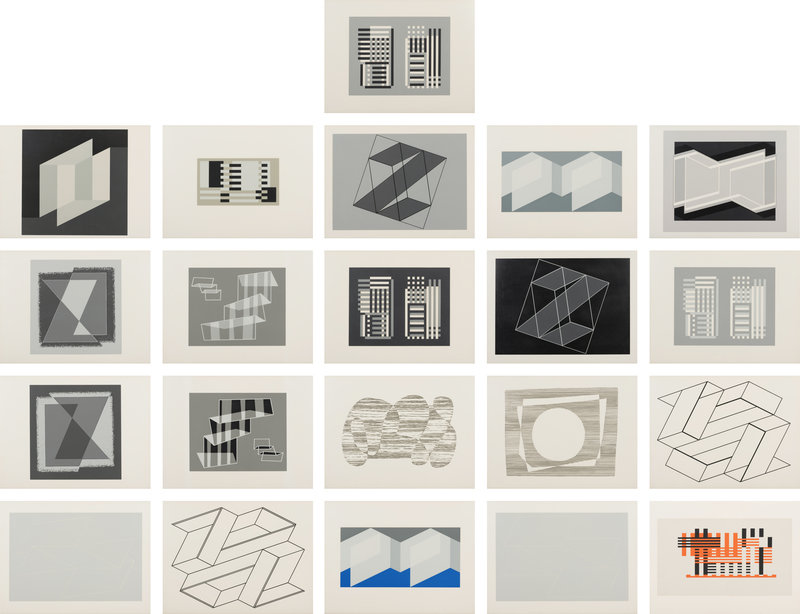 Josef Albers
(American/German, 1888–1976)
A group of twenty-one works from the Formulation: Articulation portfolio, 1972