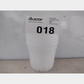 ORCHID PLASTIC POT CLEAR - SMALL (SLOTTED HOLES) - 10 PACK -