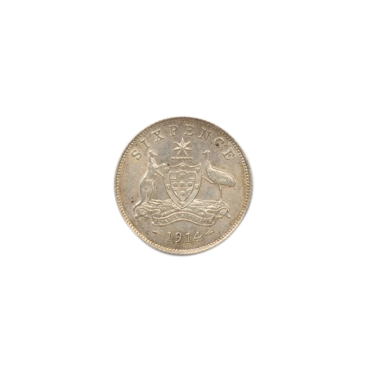 975. · George V, Sixpence, 1914, VF