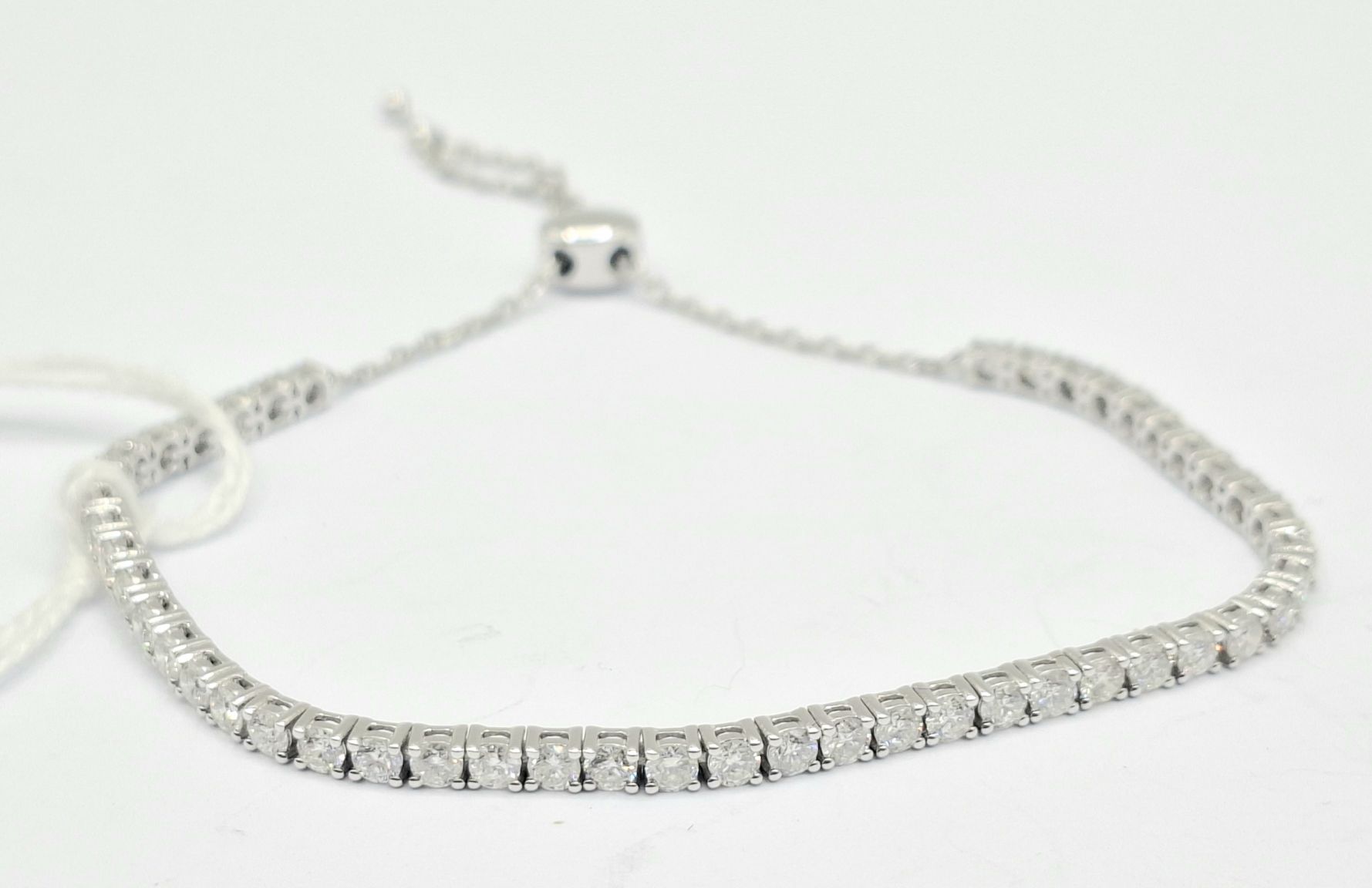 14k White Gold Diamond Tennis Bracelet