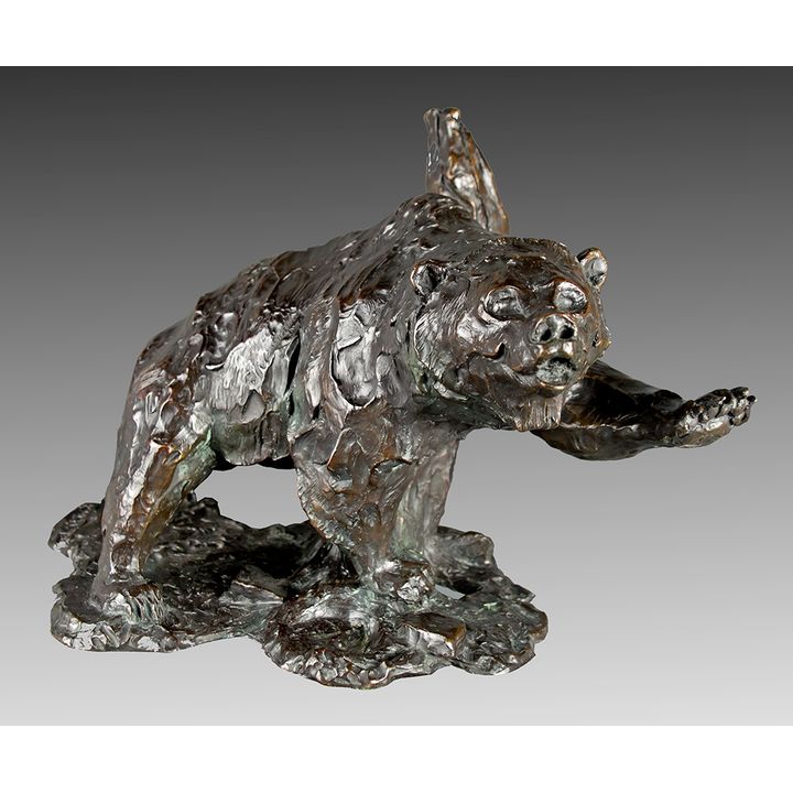 Bob Kuhn (1920-2007), Grizzly Rubbing Against a Tree