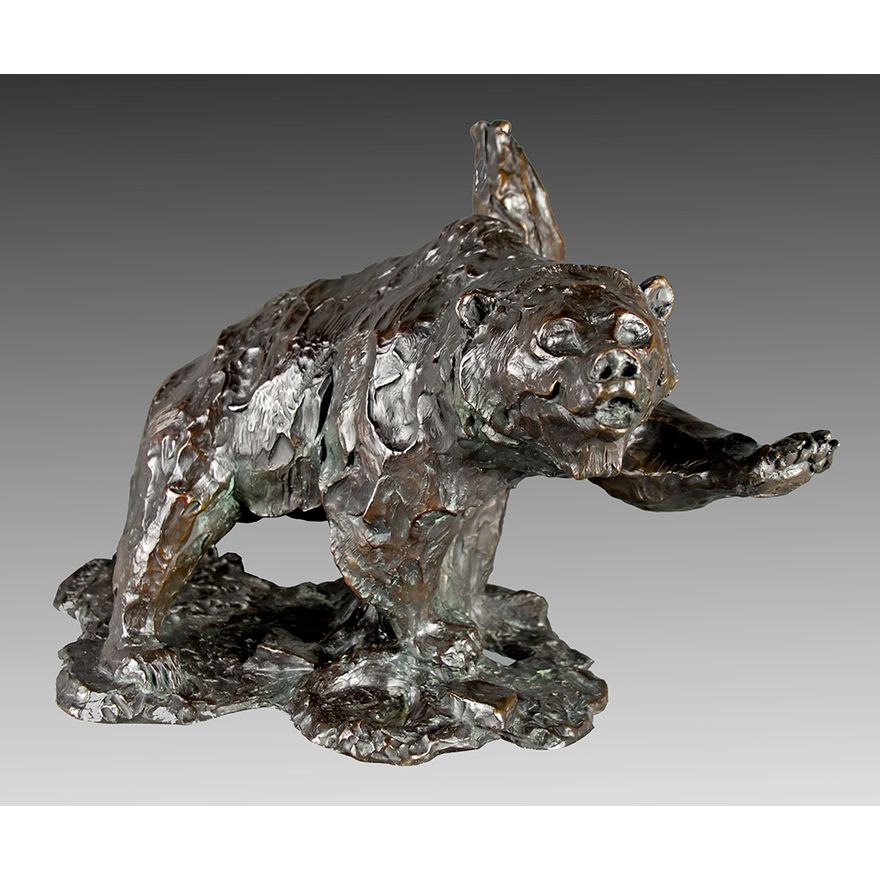 Bob Kuhn (1920-2007), Grizzly Rubbing Against a Tree