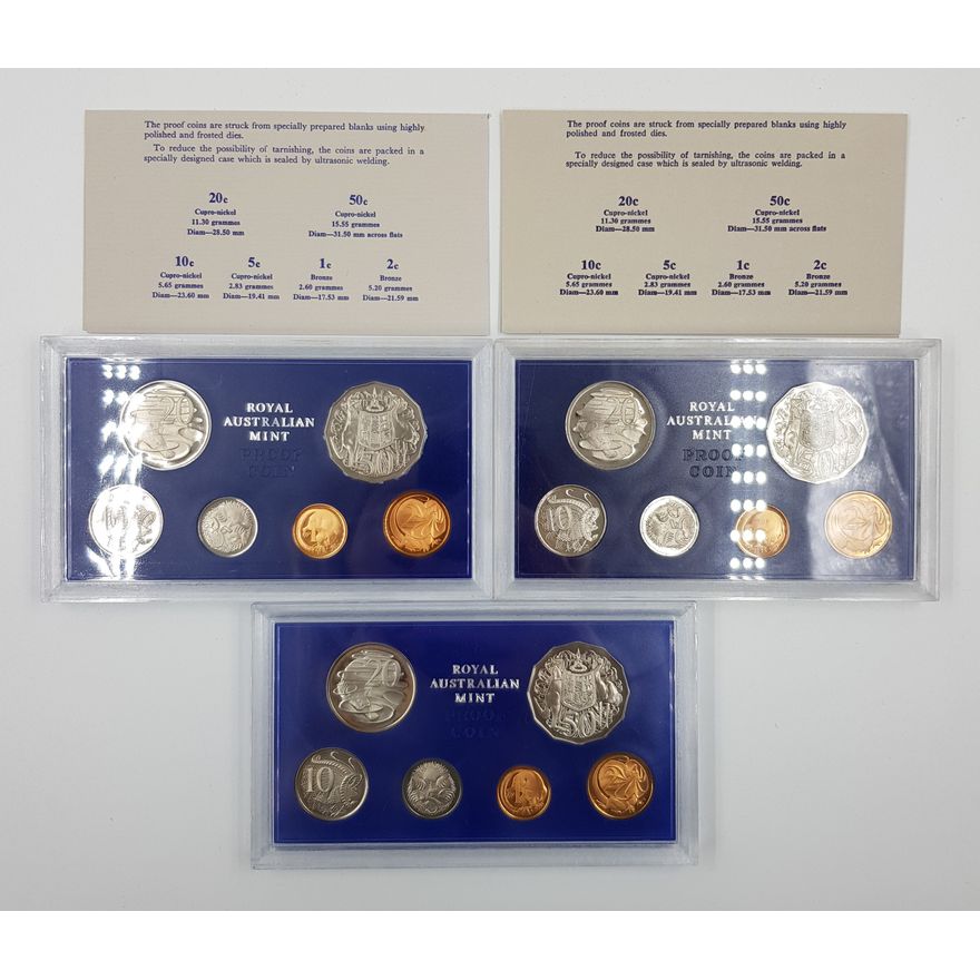 Aus. Proof Coin Sets (x3)
