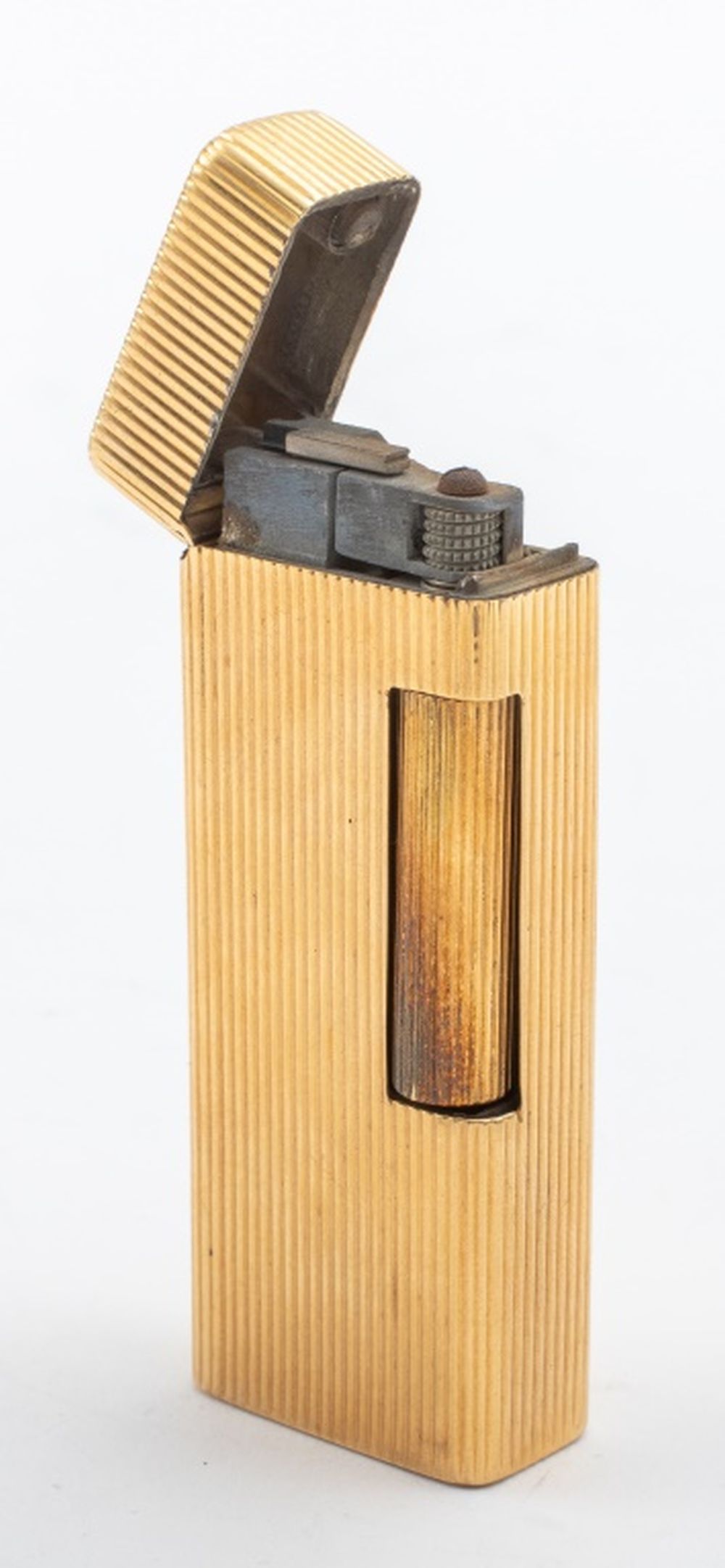 Cartier Style 18K Gold Lighter W Crown Hallmark | Auctions