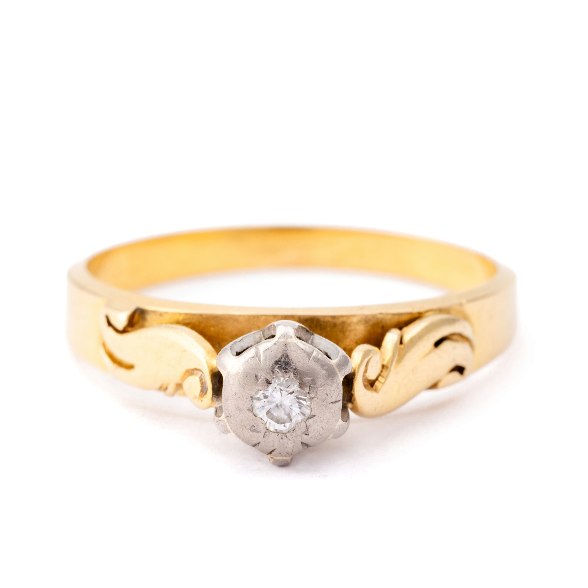 Diamond Solitaire Ring 18ct Gold,