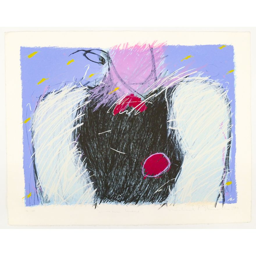 Michael P. Shanoski ''From Here'' 1984 Color Lithograph