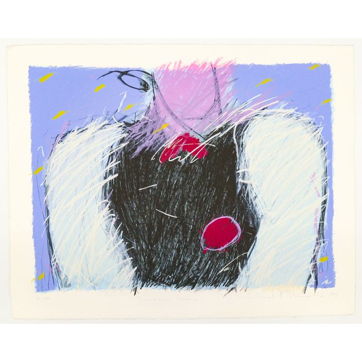 Michael P. Shanoski ''From Here'' 1984 Color Lithograph