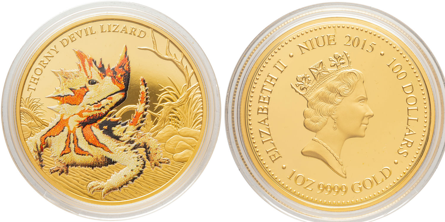 Niue, Elizabeth II, One Hundred Dollars, 2015, FDC