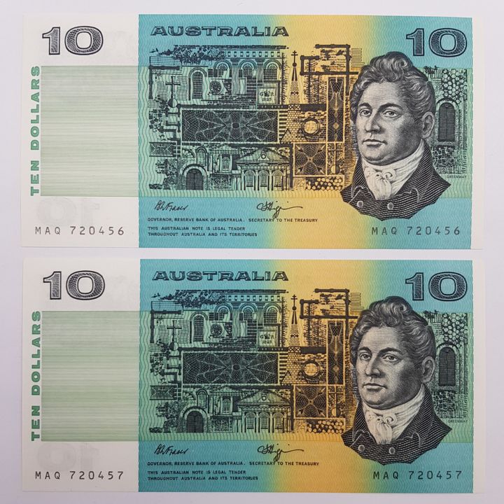Consec. F/H $10 Notes