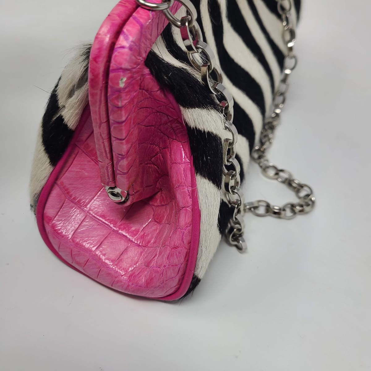 Adrienne Vittadini Pink Zebra Handbag | Armstrong Family Estate 