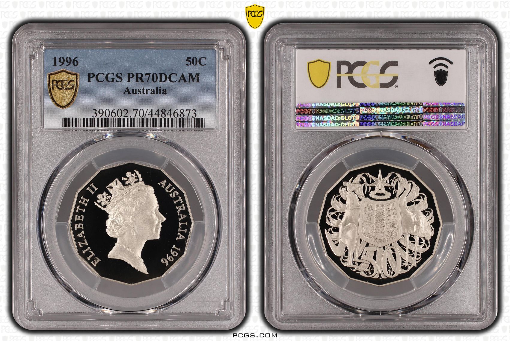 1996 Australia Fifty Cent, 50c PCGS - PR70DCAM POP 10/0 -873