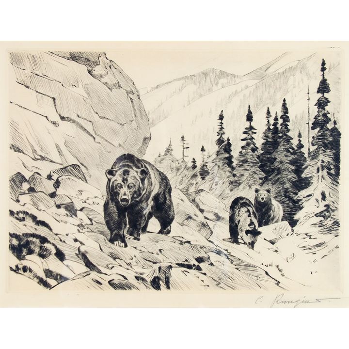 Out of the Canyon by Carl Rungius (1869-1959)