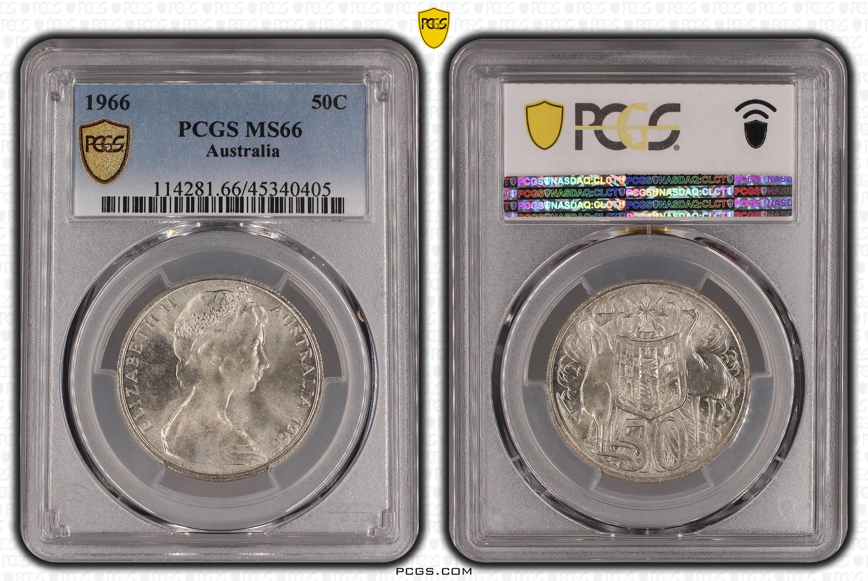Fifty Cent, 1966, PCGS MS66