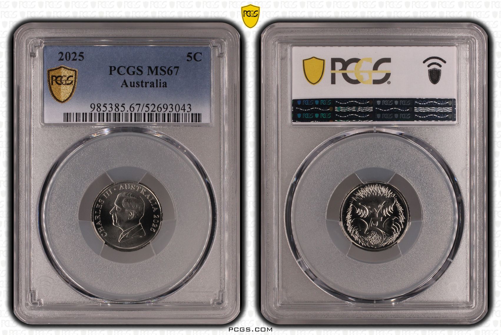 Five Cent, 2025, PCGS MS67