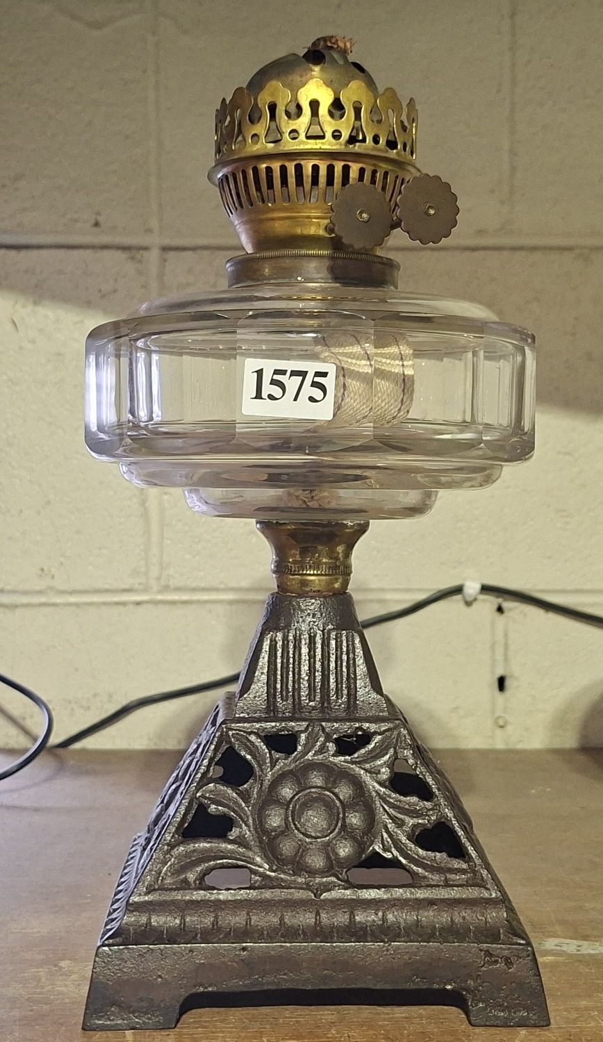 Vintage Clear Glass Oil Burner