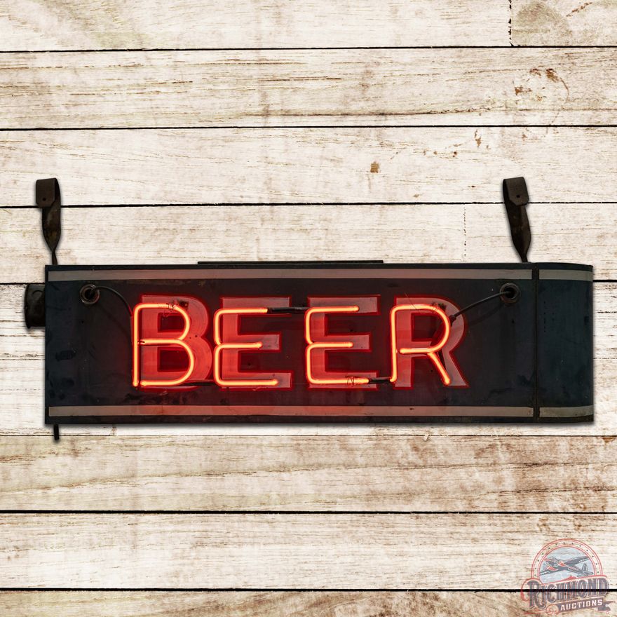Beer 42" Double Sided Tin Neon Sign
