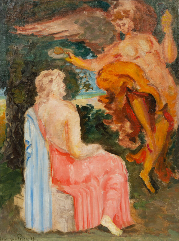 Morgan Russell
(American, 1886-1953)
Jesus au desert secouru par l'ange (or The Visitation)
