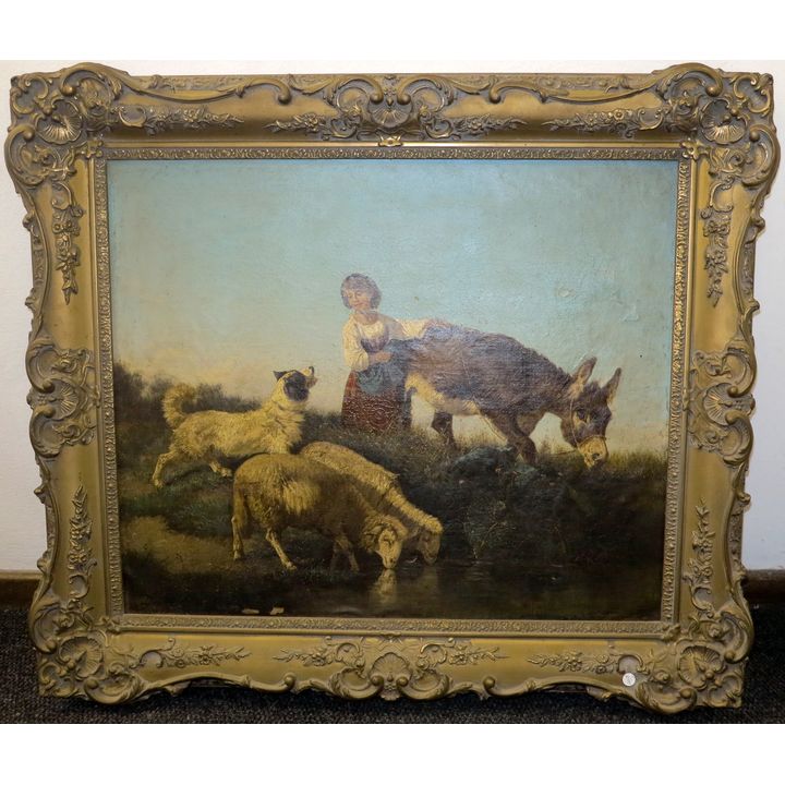 19TH CENTURY - OIL ON CANVAS - SIGNED AND DATED INDISTINCTLY