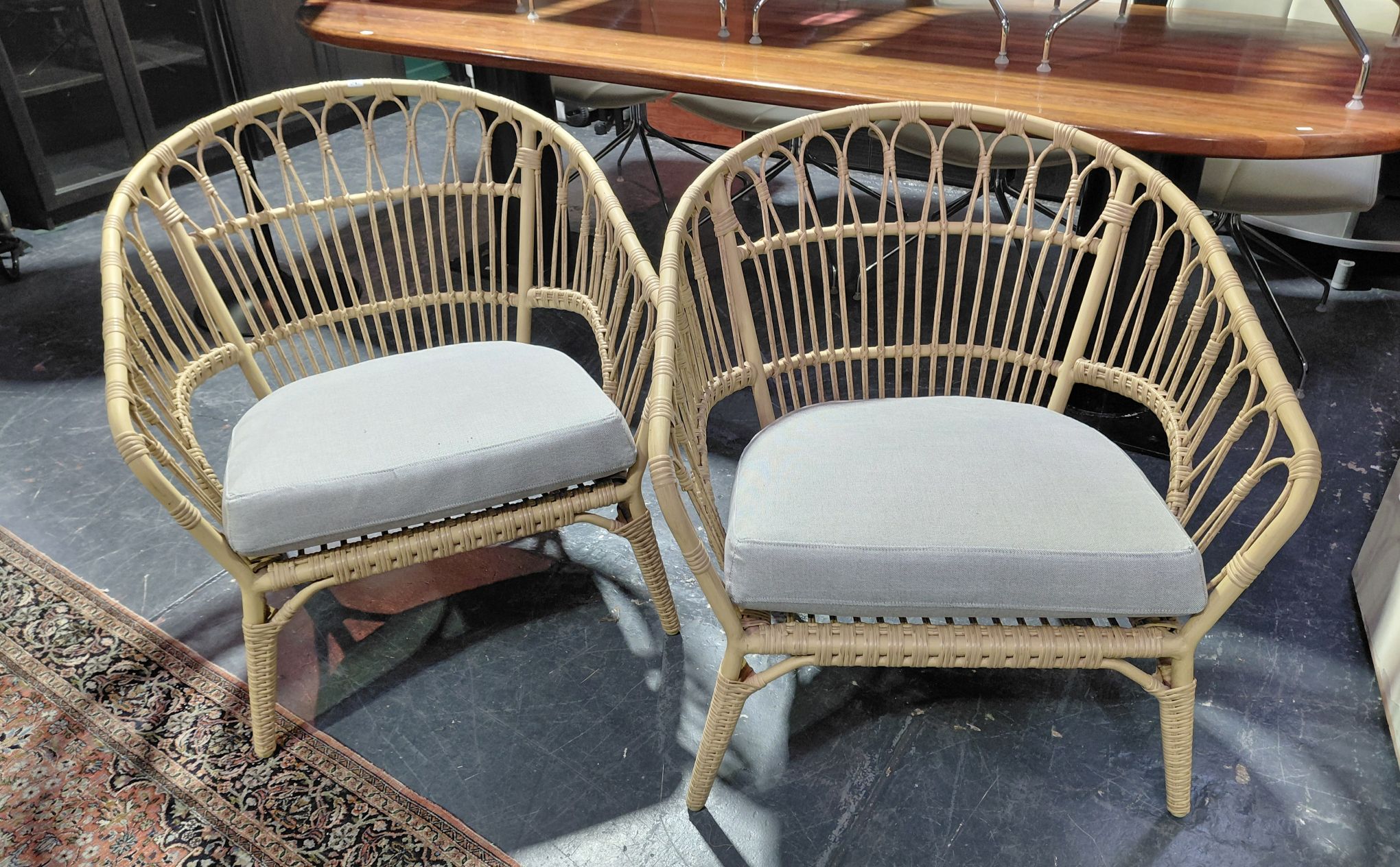 347 · DECORATORS CANE CHAIRS