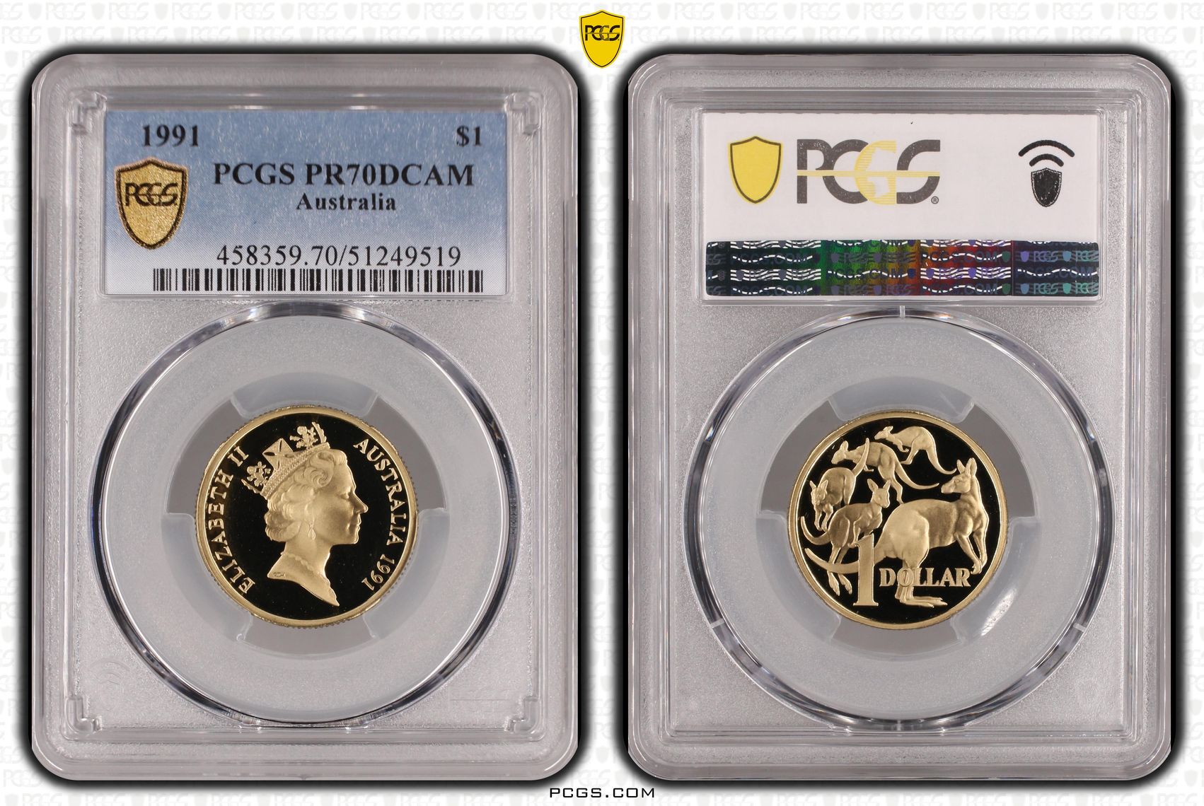 One Dollar, 1991, PCGS PR70DCAM
