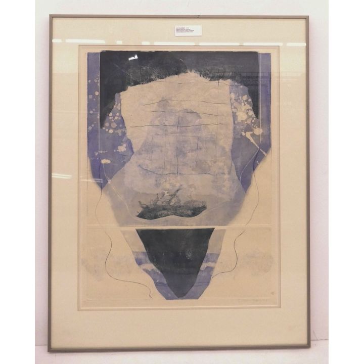 Melvin Hall S/N Abstract Etching- 32x25'' framed