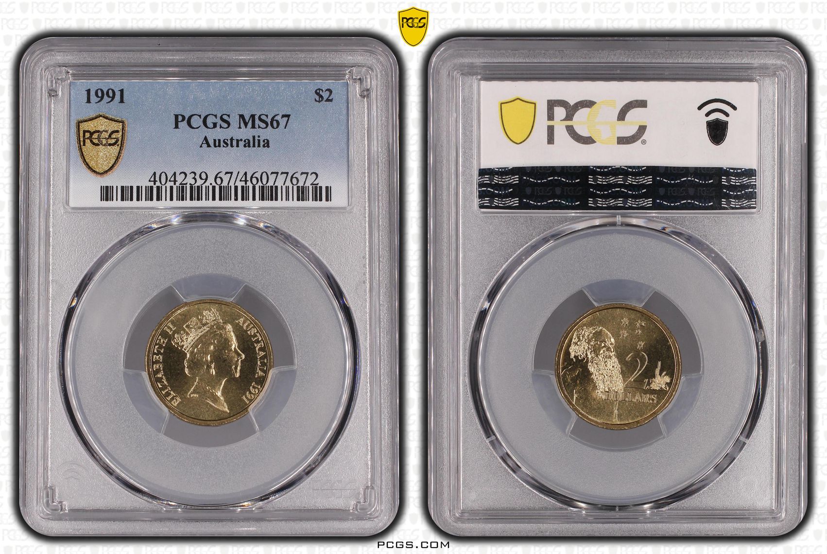 Two Dollar, 1991, PCGS MS67