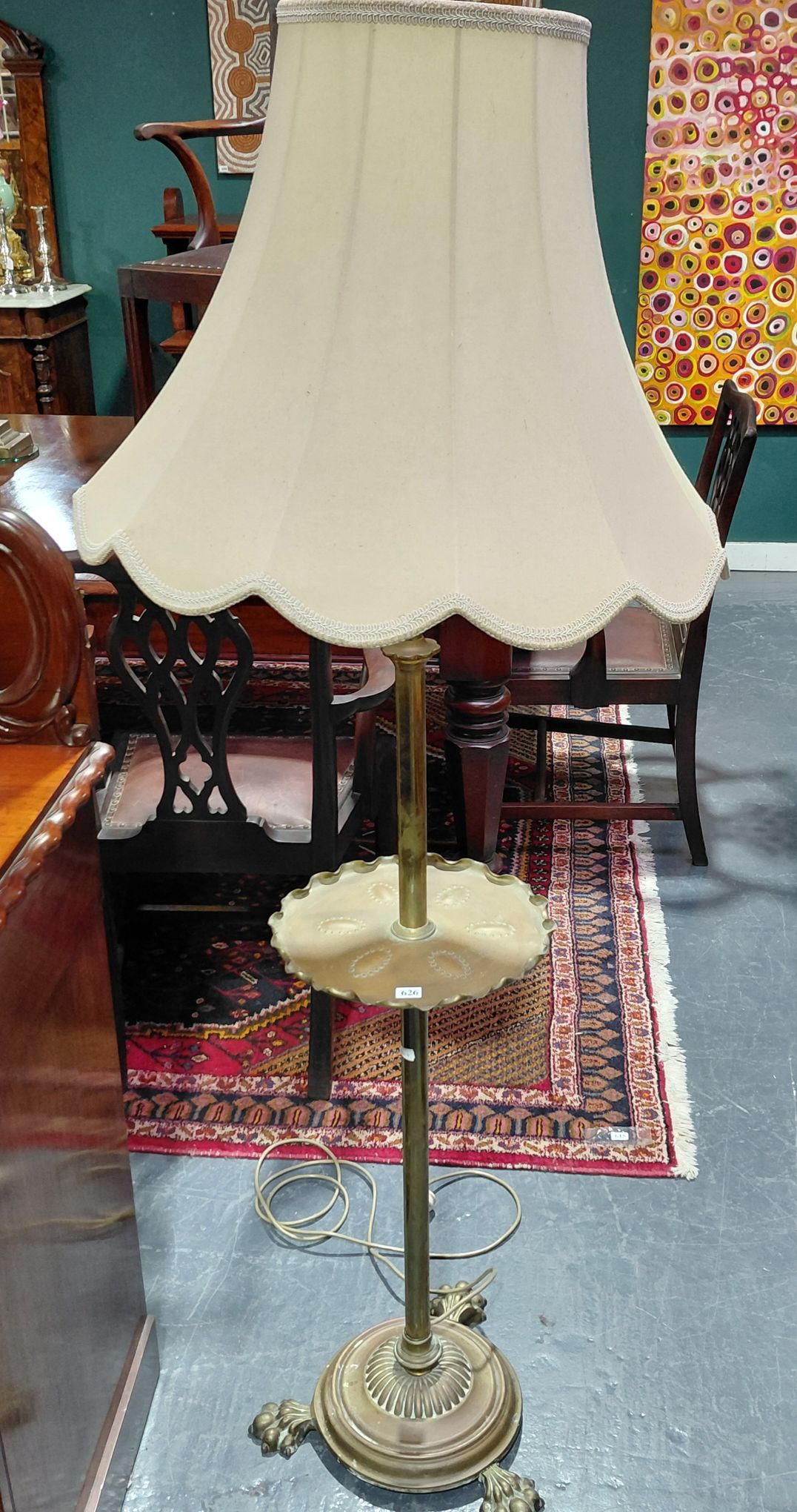 Art Nouveau Telescopic Standard Lamp