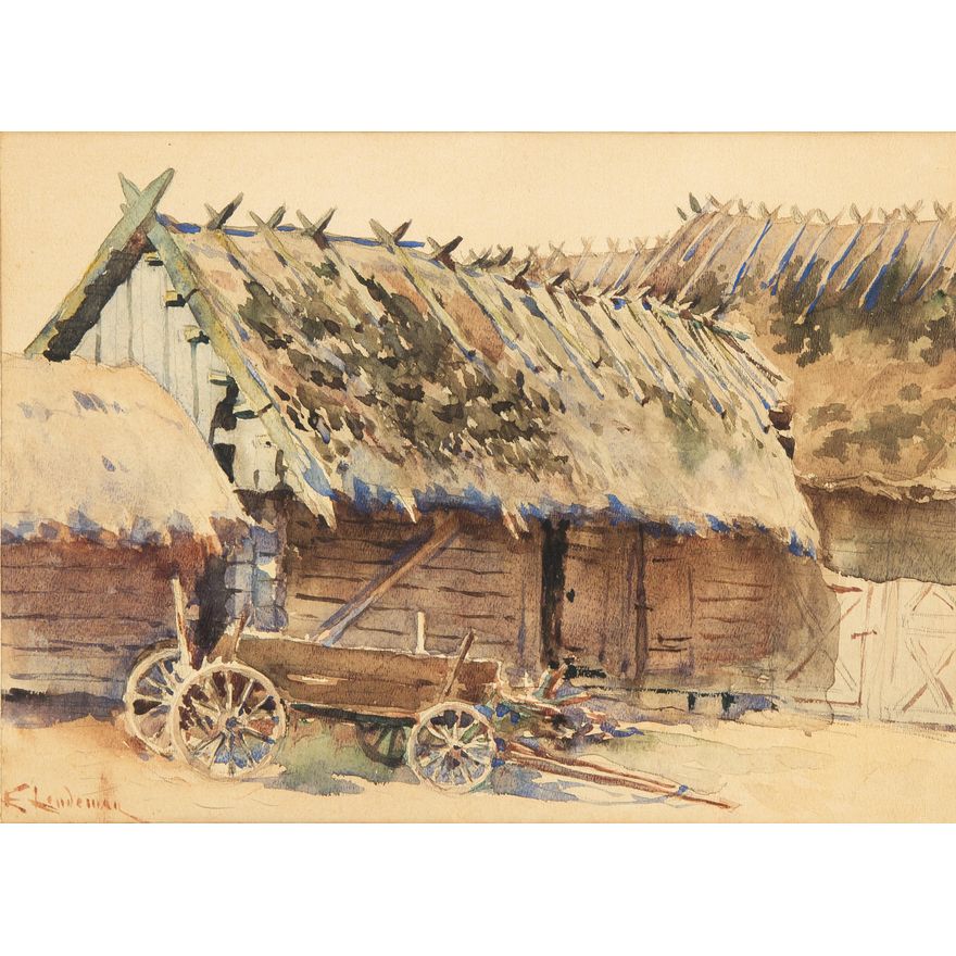 Emil Lindeman | Pejzaż wiejski