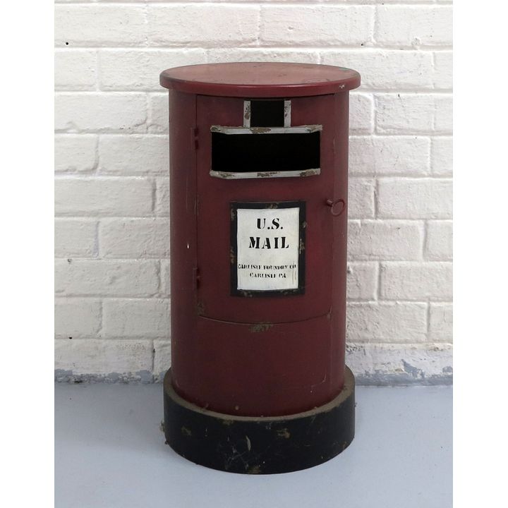 PAINTED METAL "U.S. MAIL" POST BOX