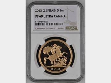 2013 PROOF 5 POUND PF69 UCAM ELIZABETH II