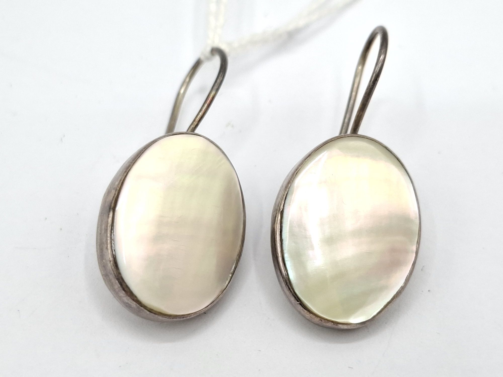 Sterling Silver And Pearl Earrings