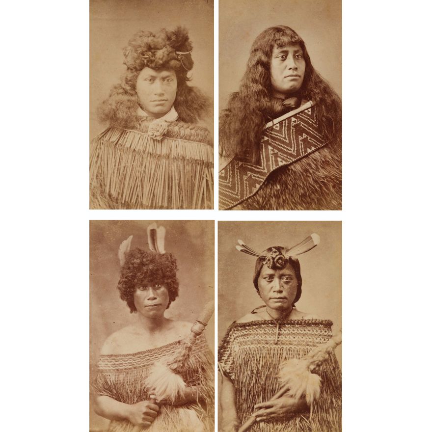 Thomas Edward Price 'Four cartes de visite of Māori Wahine'