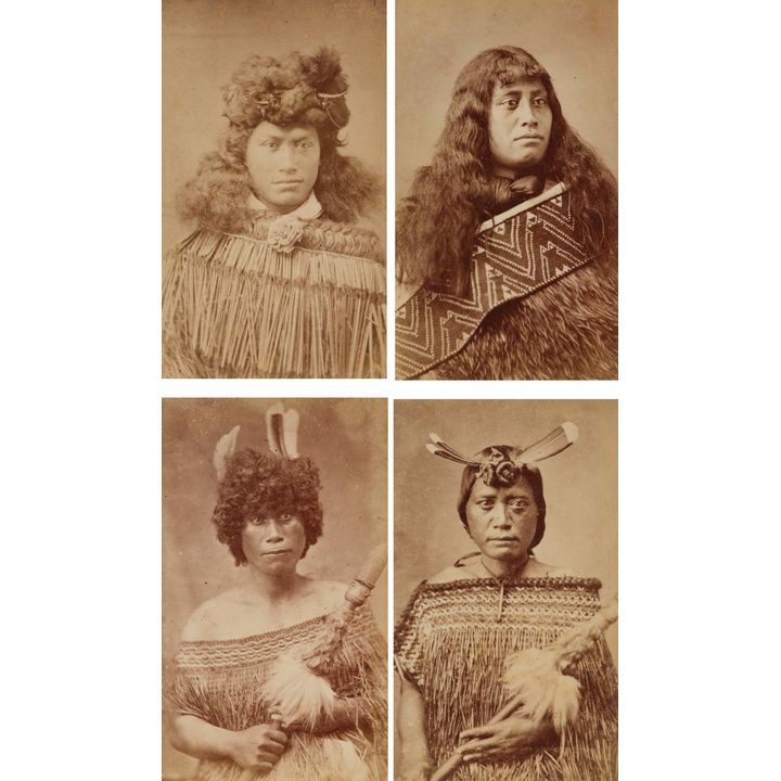 Thomas Edward Price 'Four cartes de visite of Māori Wahine'
